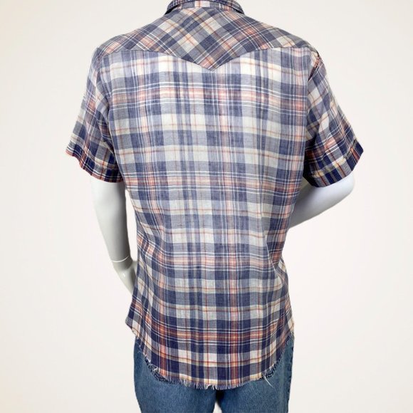 Ranch Wear Vintage Plaid Button Down Shirt - Picture 4 of 8